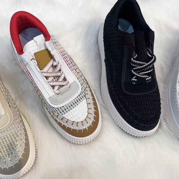 Women's White and Gray Sneakers - Picture 8 of 12